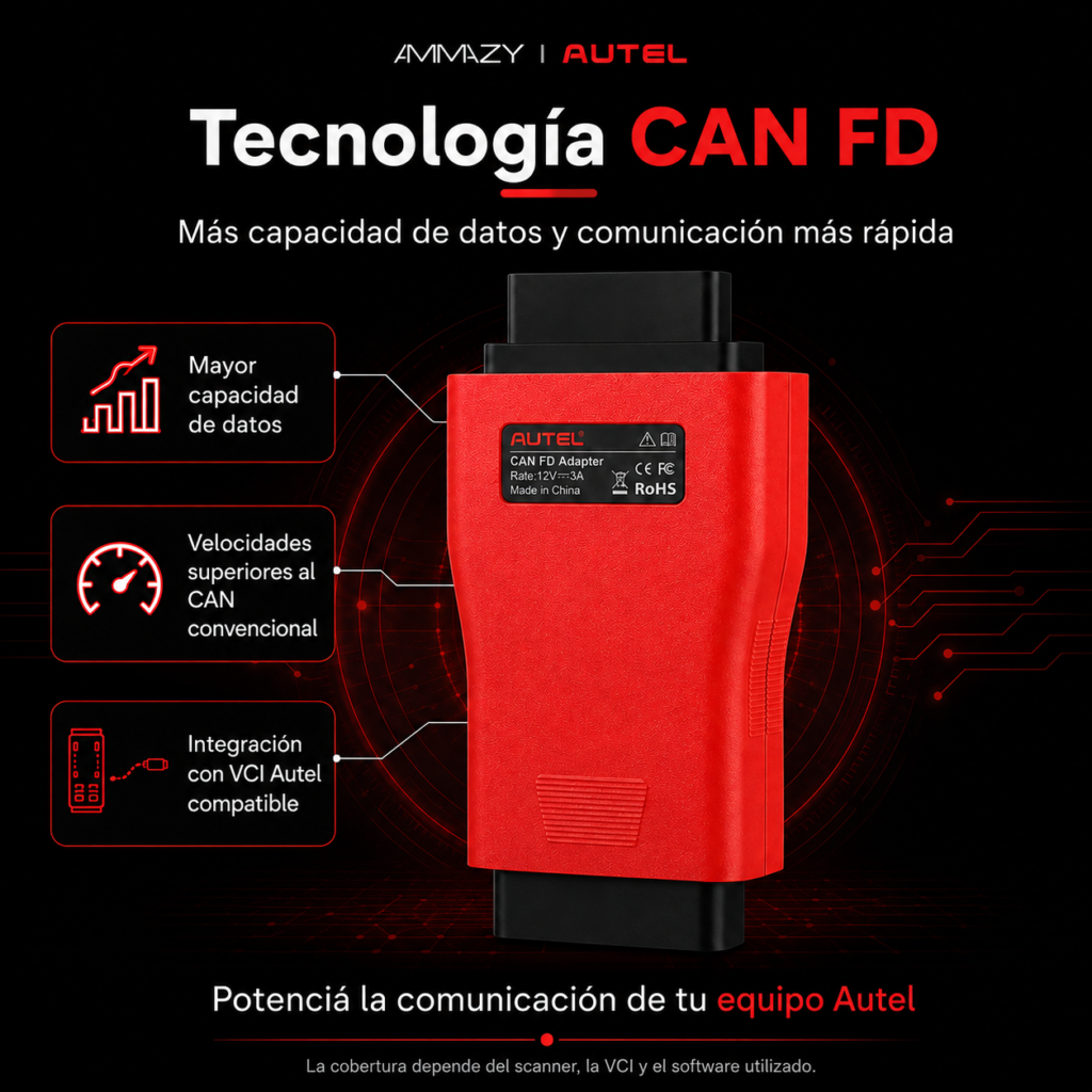 Adaptador Can Fd Autel Protocolo Gm Chevrolet Ford Vci
