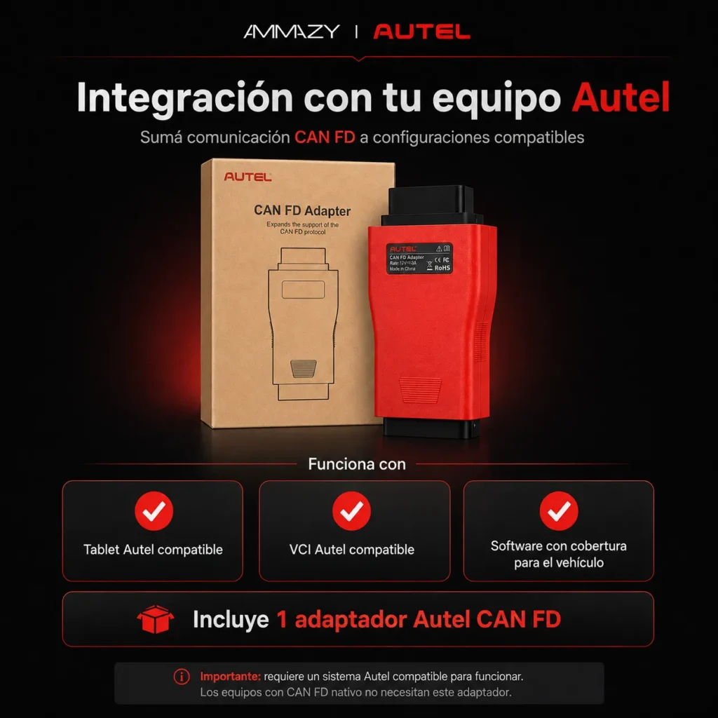 Adaptador Can Fd Autel Protocolo Gm Chevrolet Ford Vci