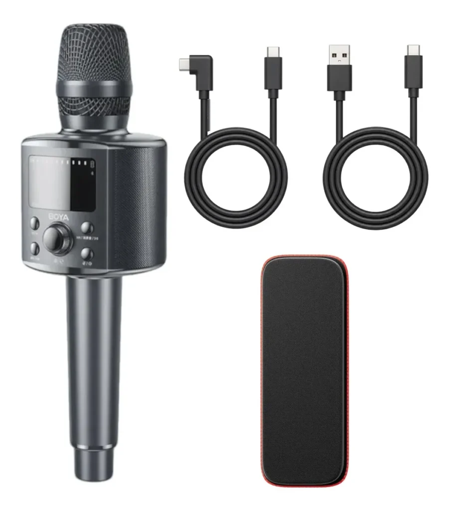 Microfono Inalambrico Portatil Boya Km8 Karaoke Parlante