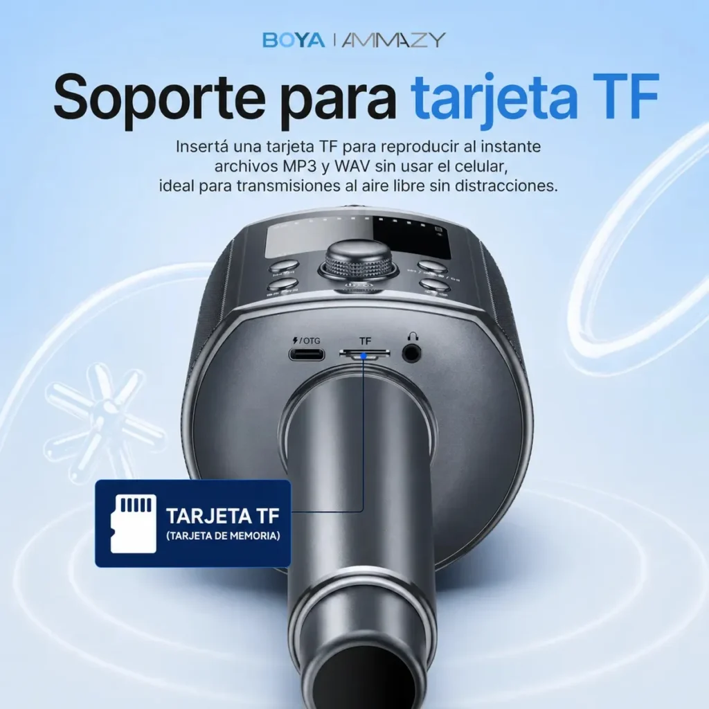 Microfono Inalambrico Portatil Boya Km8 Karaoke Parlante
