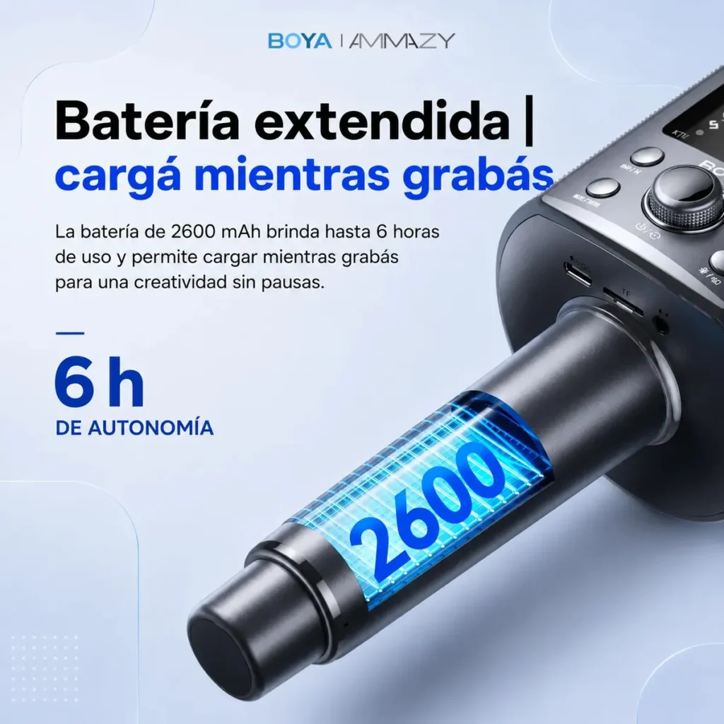 Microfono Inalambrico Portatil Boya Km8 Karaoke Parlante