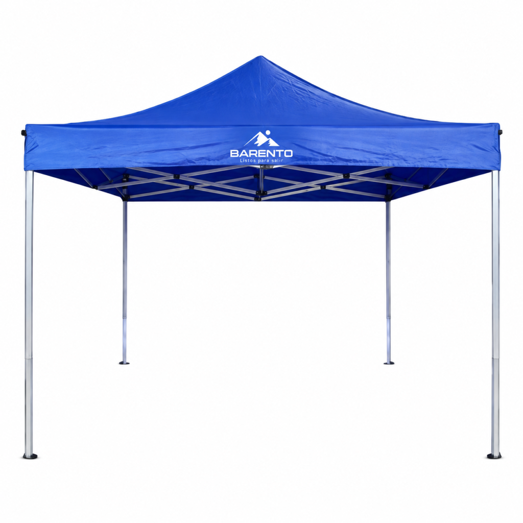 Gazebo Plegable Barento 3x3 Sin Paredes Laterales Azul