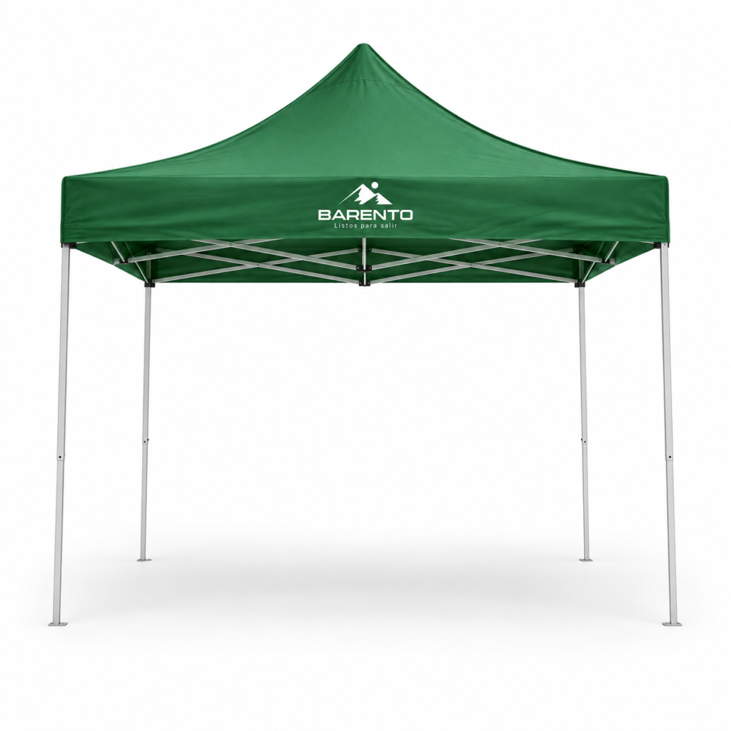 Gazebo Plegable Barento 3x3 Sin Paredes Laterales Verde