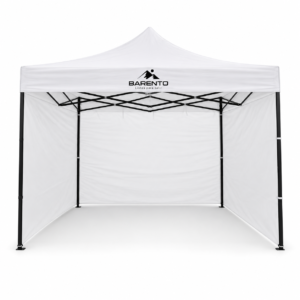 Gazebo Plegable Barento 3x3 Con Paredes Laterales Blanco