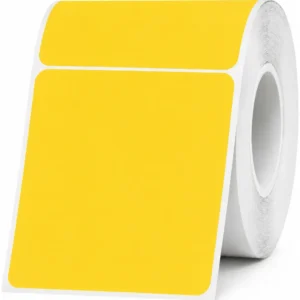 Etiqueta Rollo Rotuladora Impresora Termica 50x50mm Amarillo