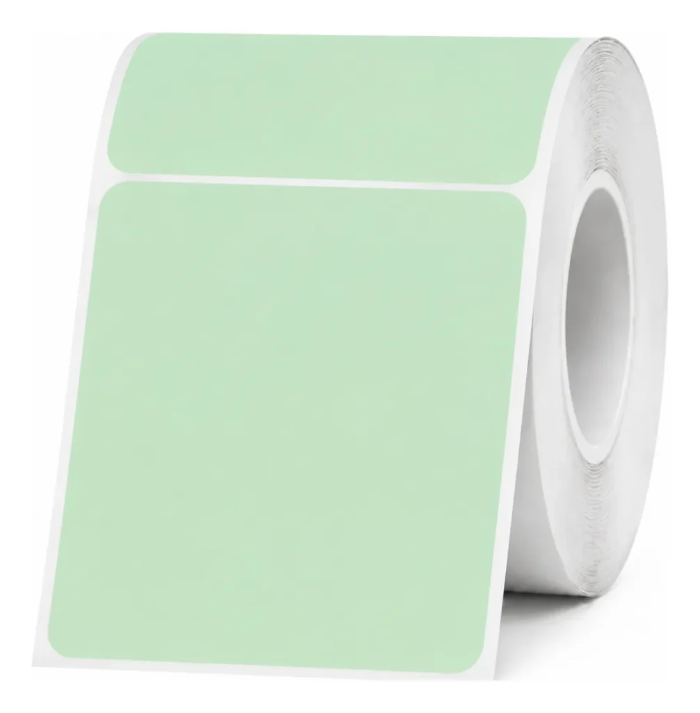 Etiquetas Rollo Rotuladora Impresora Termica 50x50mm Verde