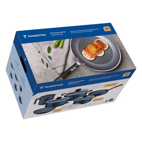 Batería de cocina Tramontina Starflon Max 10 Piezas