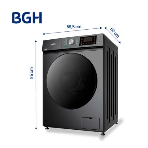Lavarropas BGH BWFS09S25AR 9KG GRAF