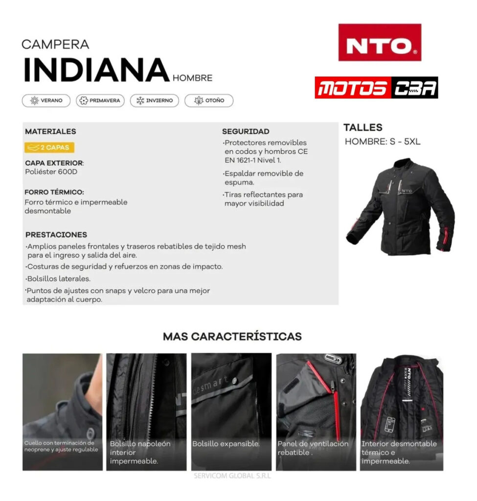 Campera NTO Indiana