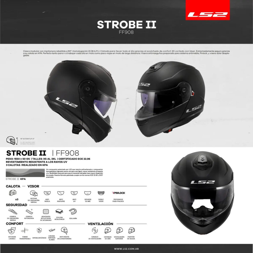 Casco LS2 908 STROBE II