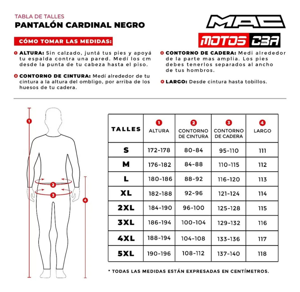 Pantalón MAC Helmets CARDINAL Hombre