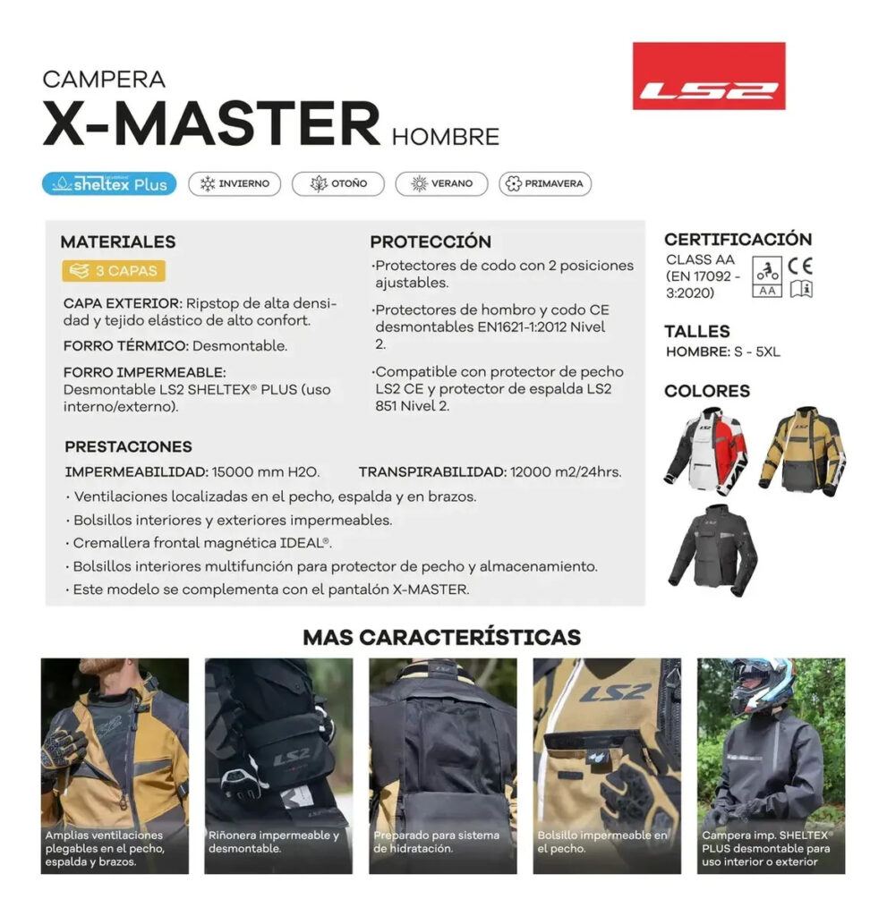 Campera LS2 X Master Hombre