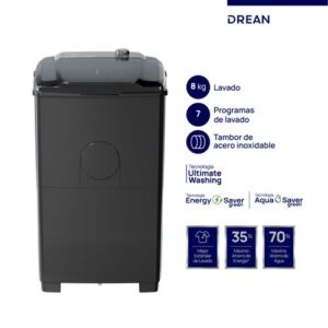 Lavarropas Drean LTDR87SB0 Family 8KG