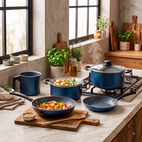 Batería de cocina Tramontina Starflon Max 10 Piezas