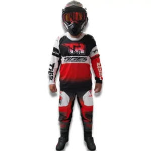 Conjunto Motocross Tiger Racing – Rojo/Blanco/Negro