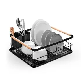 Escurridor de Platos Suono Secaplatos con Manijas de Madera