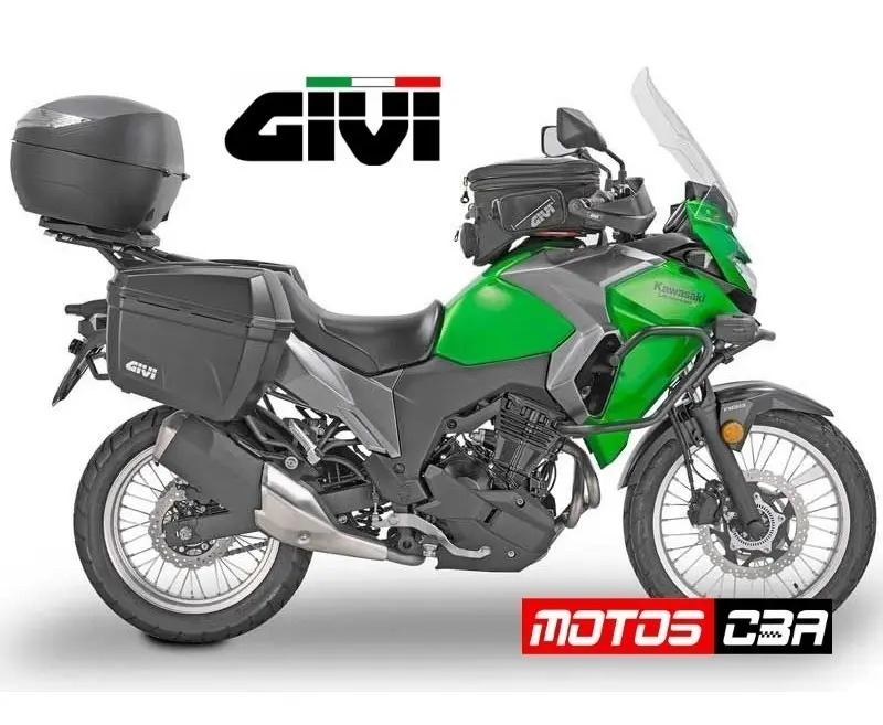 Soporte Kawasaki Versys 300 Baul Laterales Givi Negro