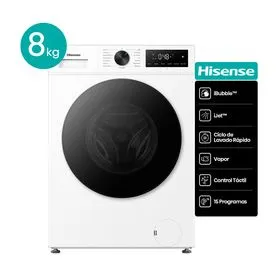 Lavarropas Hisense WF1I8041BW 8KG BCO