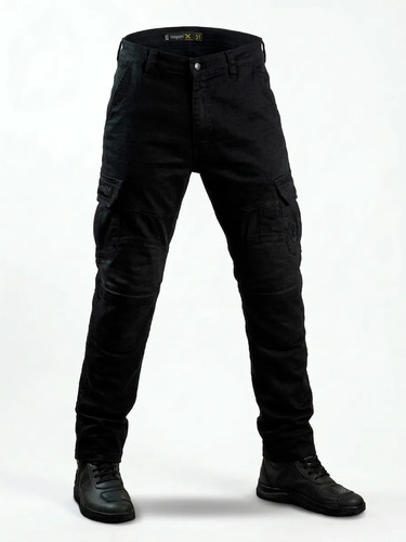 Jean Pantalon Moto Solco Cargo Protecciones