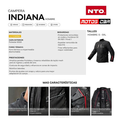Campera NTO Indiana