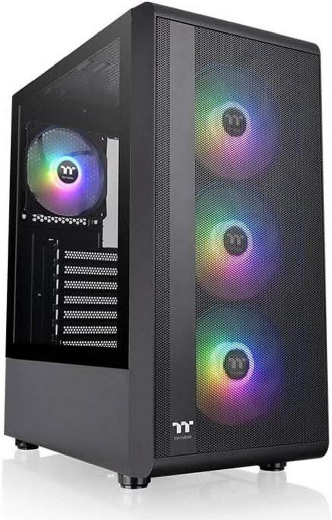 Gabinete Thermaltake S200 Plus TG ARGB negro