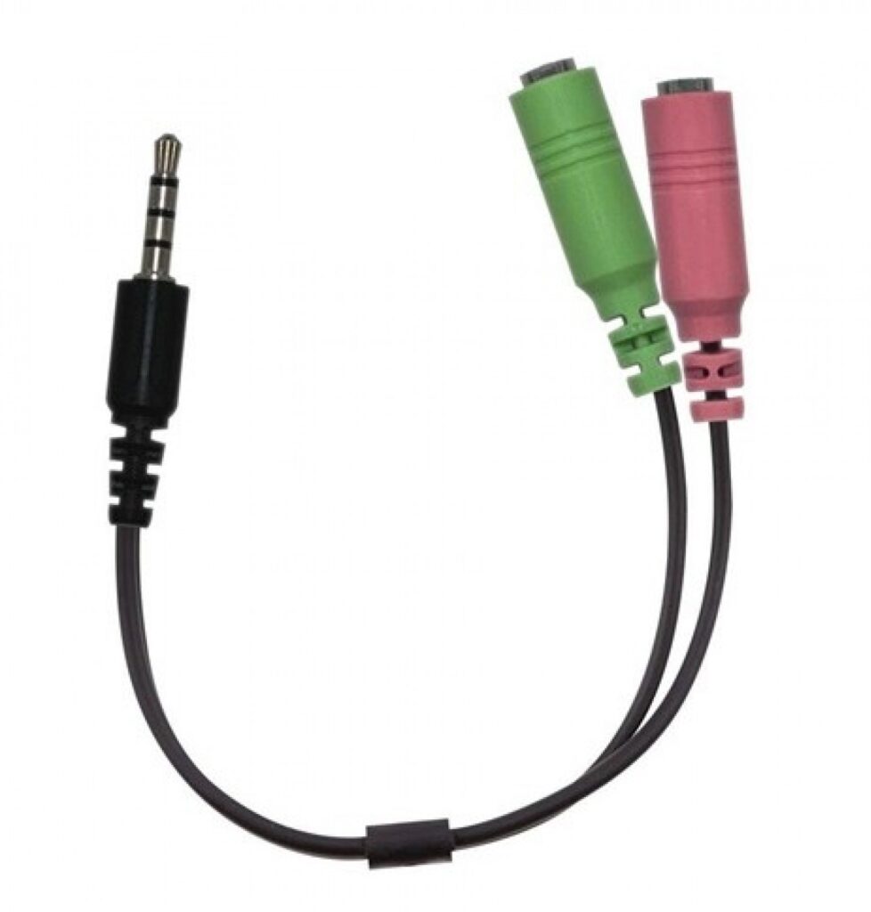 Adaptador de audio y micrófono Genius 32590001400