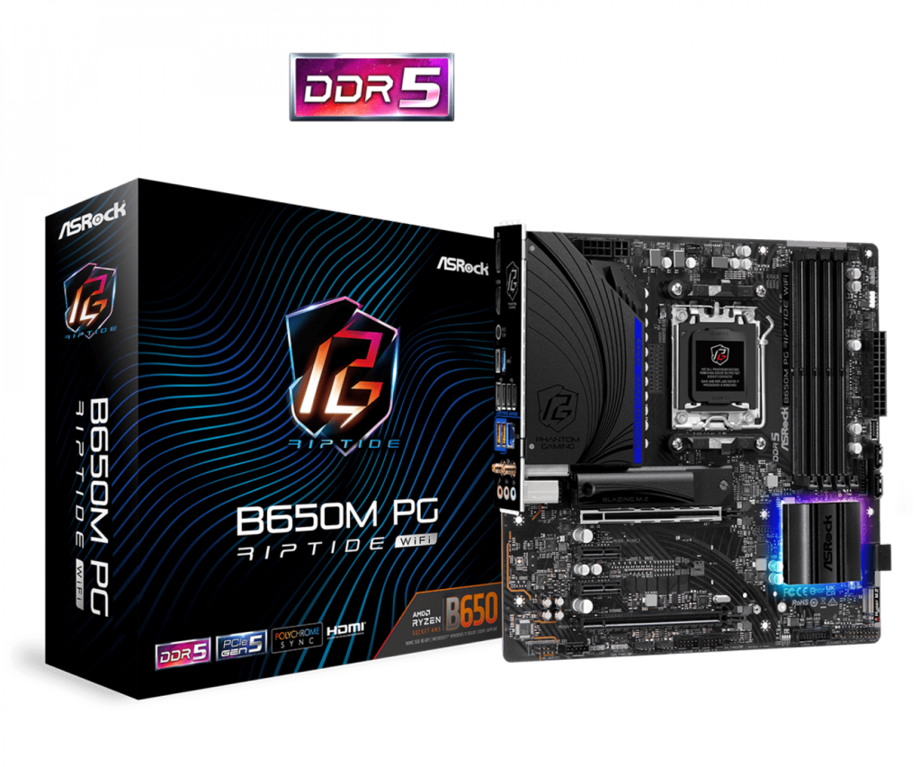 Placa madre ASRock B650M PG Riptide WiFi