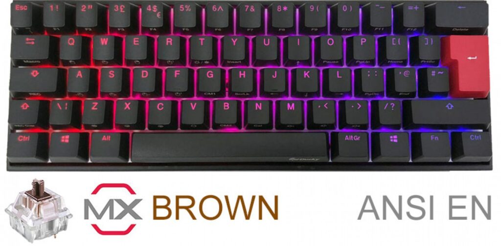 Teclado Ducky Mecha Mini RGB Cherry Brown