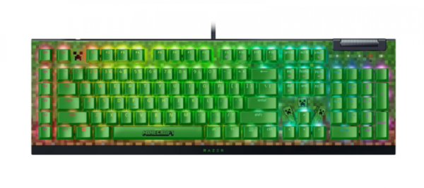 Teclado Razer BlackWidow V4 X Minecraft Edition
