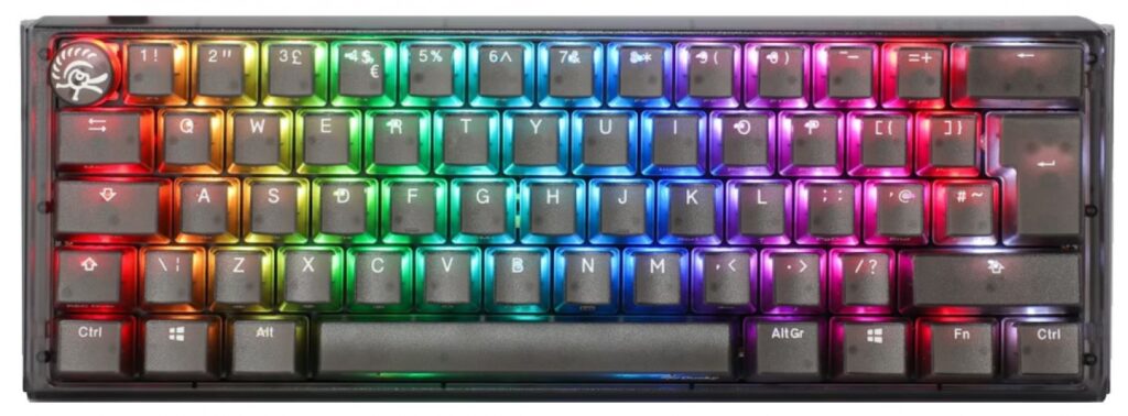 Teclado mecánico Ducky One 3 Aura Clear Black