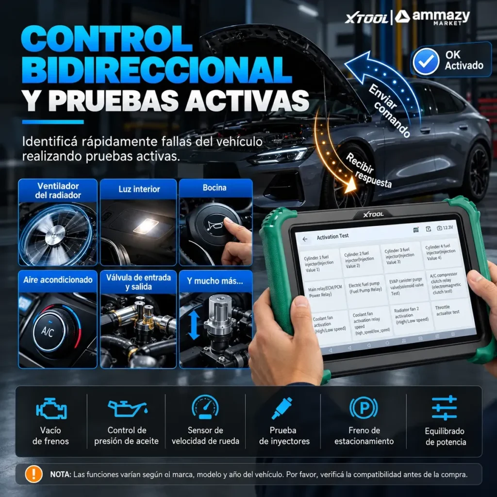 Scanner automotriz XTOOL Compass Master profesional CAN FD DoIP