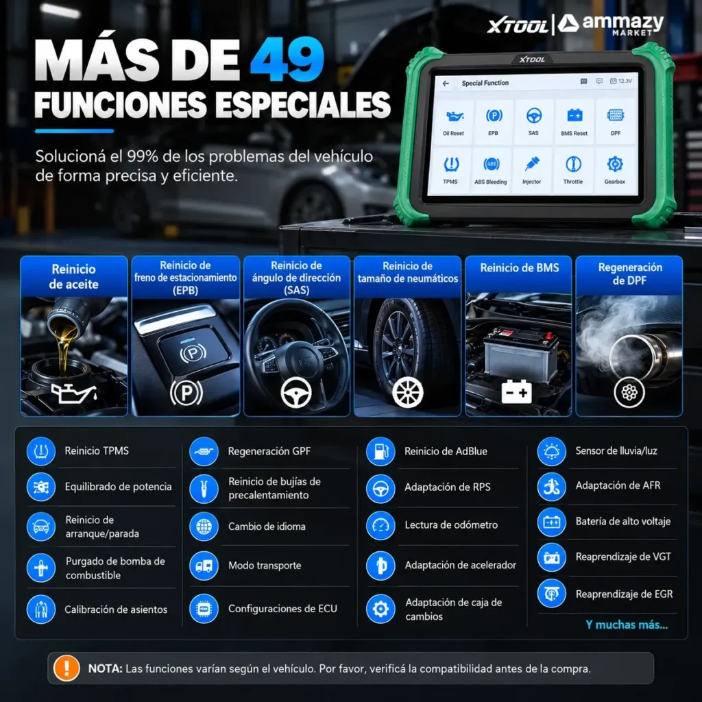 Scanner automotriz XTOOL Compass Master profesional CAN FD DoIP