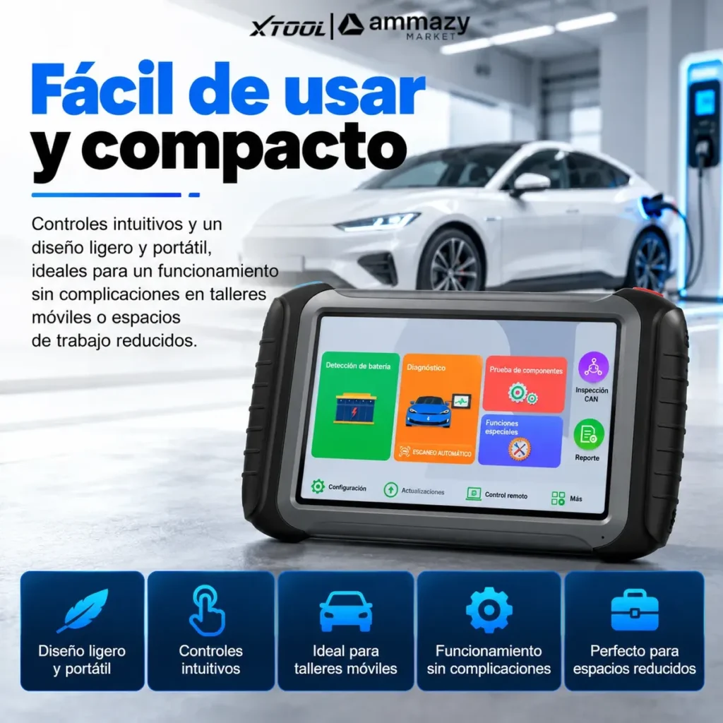 Scanner XTOOL E2 Pro para vehículos eléctricos y diagnóstico de baterías