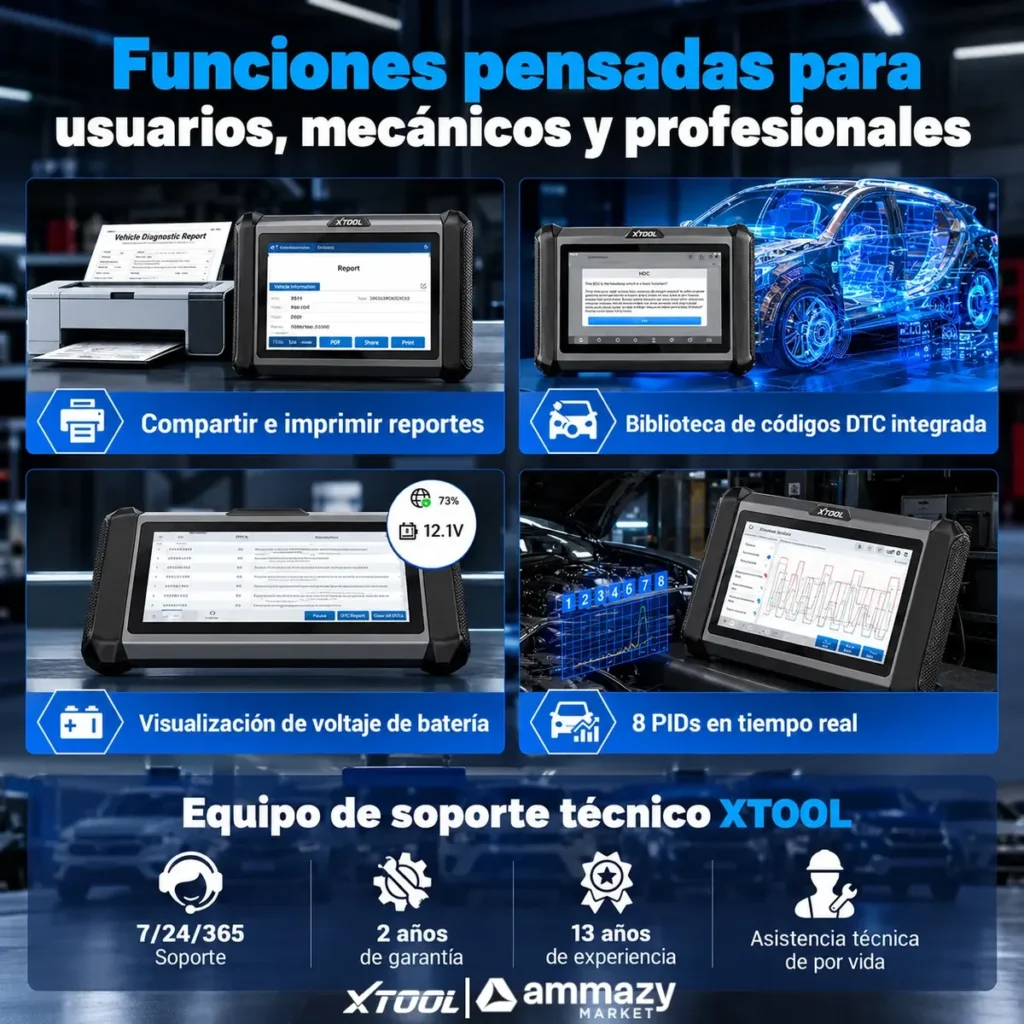 Programador de llaves y scanner automotriz XTOOL X100PADS