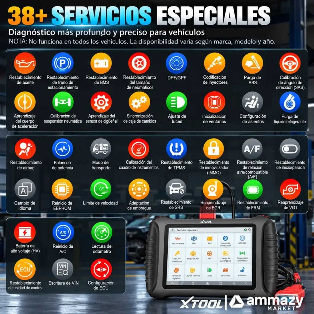 Programador de llaves XTOOL X100PAD Elite2 con diagnóstico automotriz