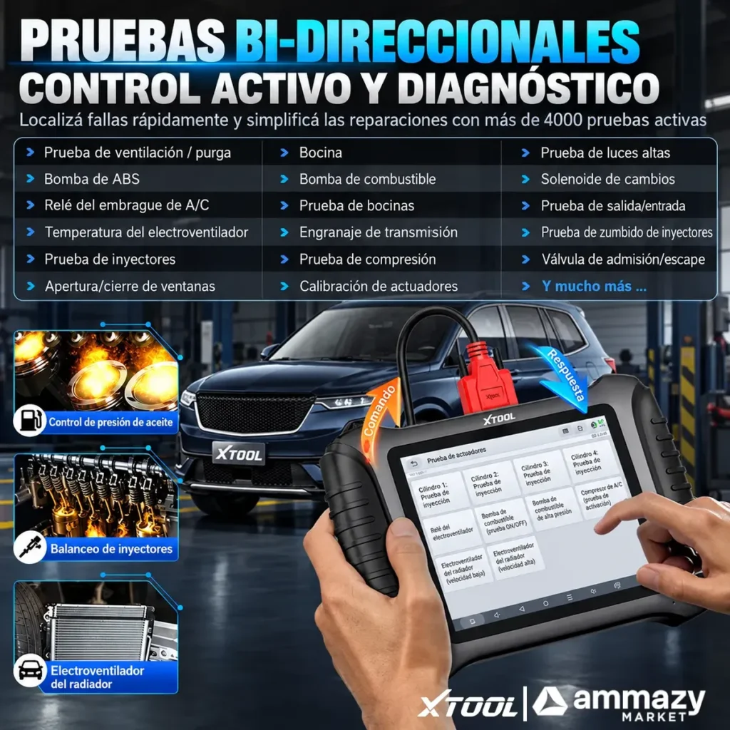 Programador de llaves XTOOL X100PAD Elite2 con diagnóstico automotriz