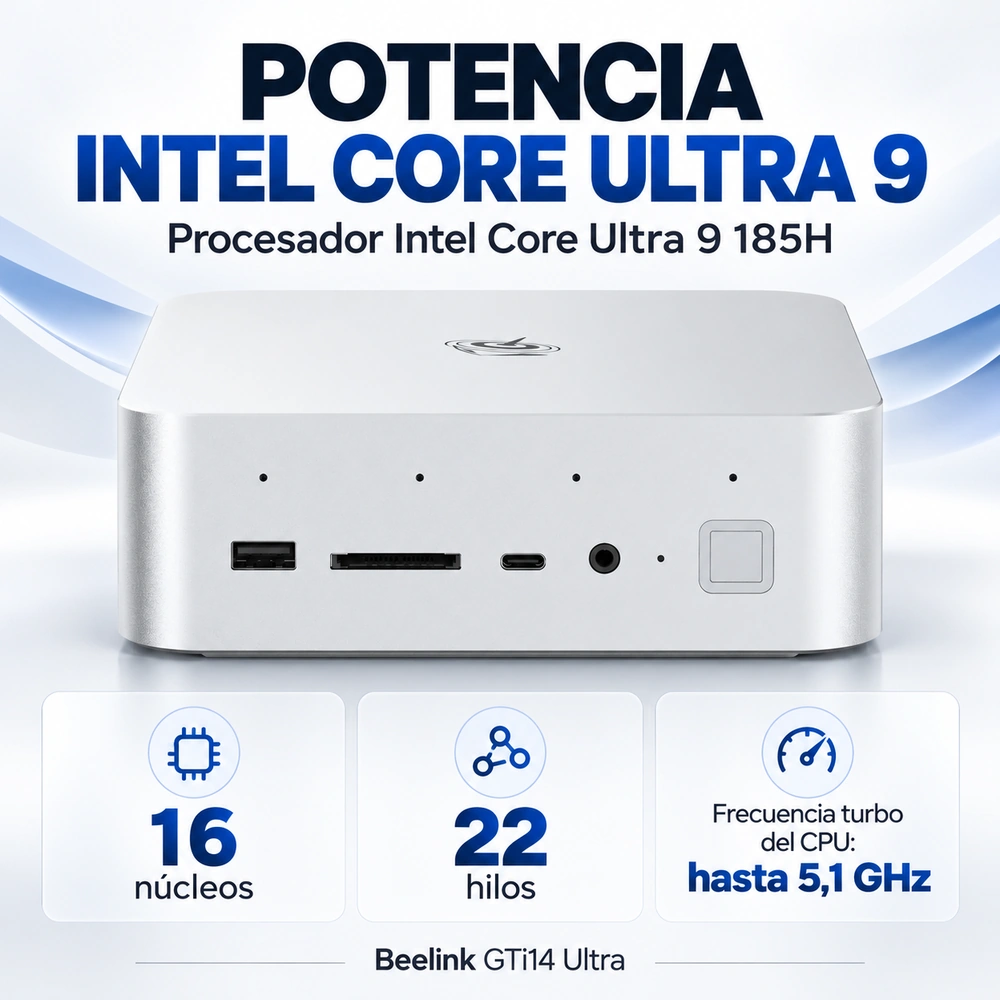 Mini PC Beelink GTi14 Ultra Core Ultra 9 185H 32GBDDR5 1TB SSD