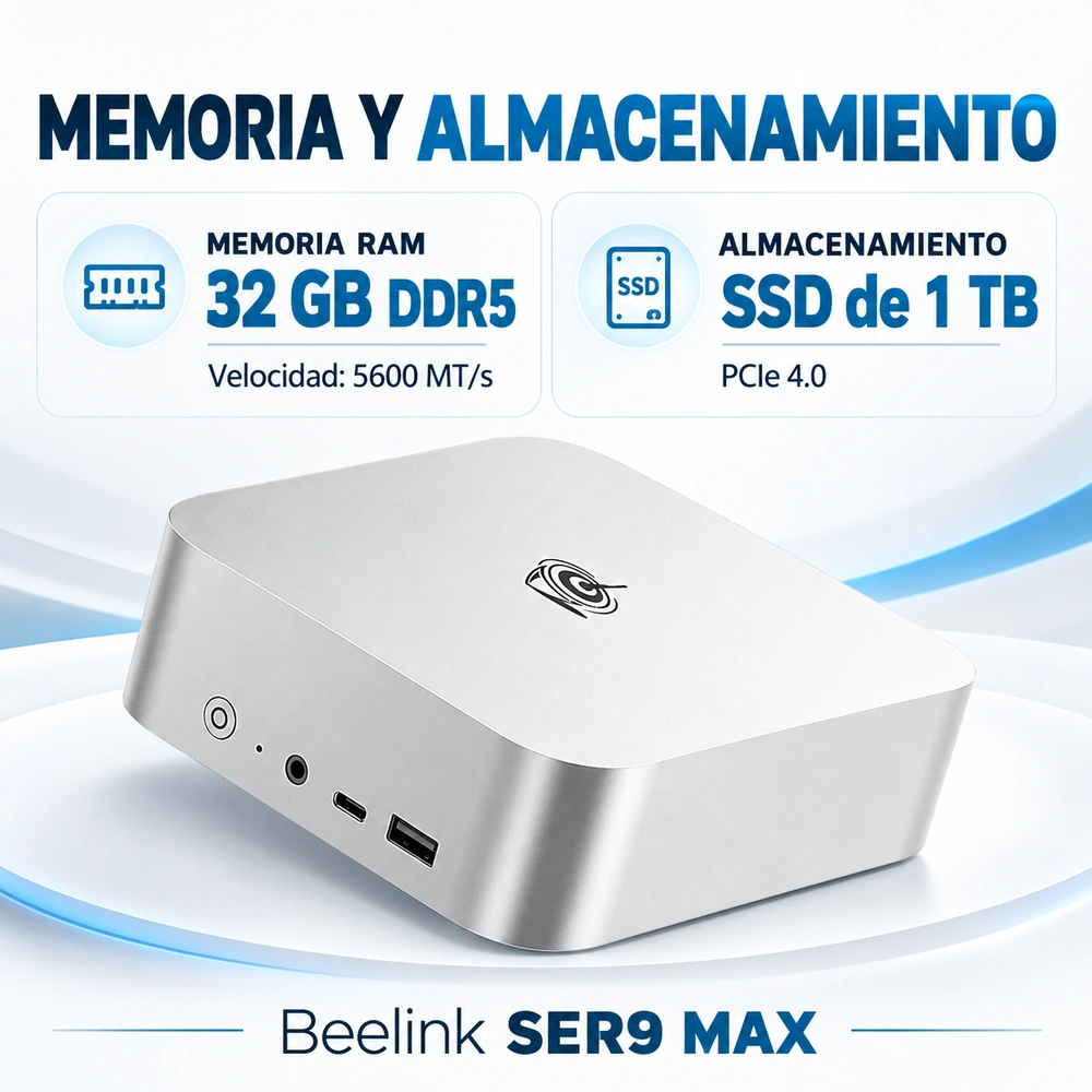 Mini PC Beelink SER9 MAX Ryzen 7 260 32GB 1TB SSD LAN 10G