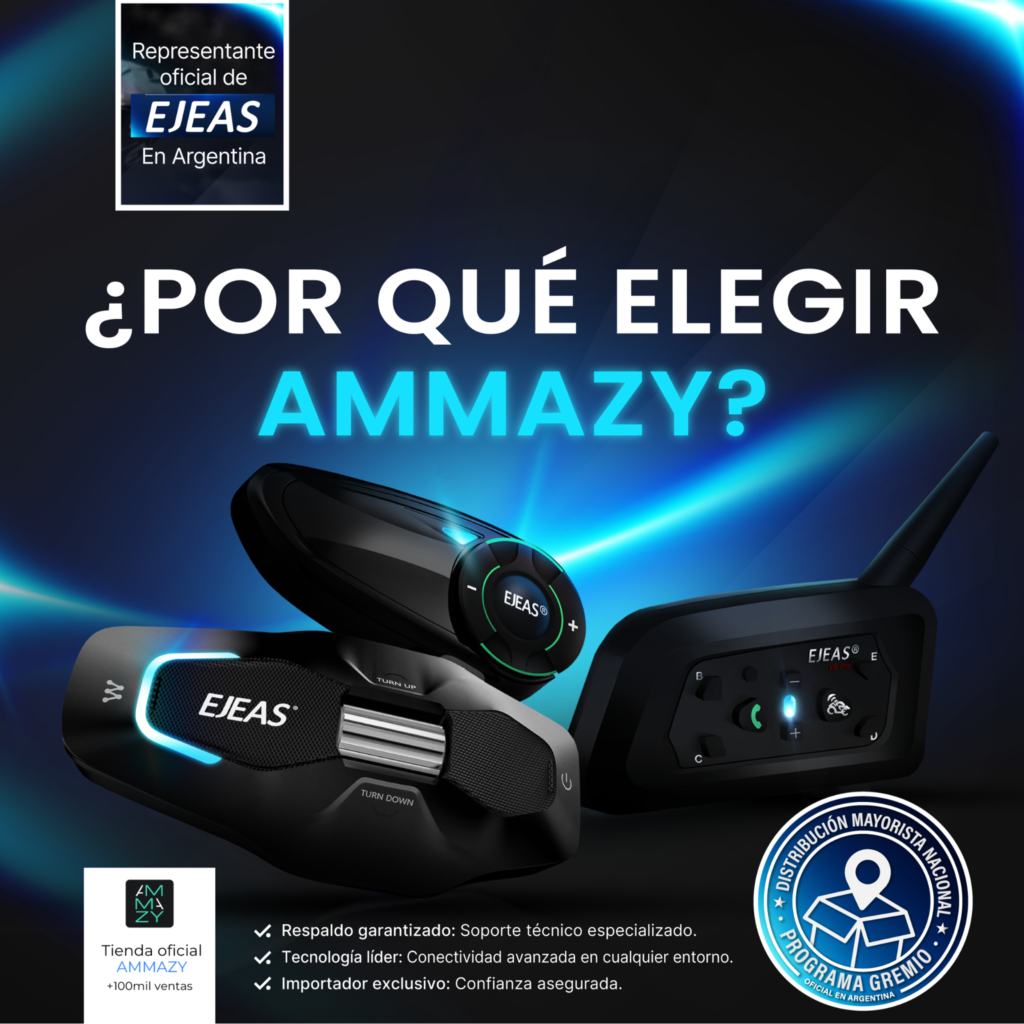 Intercomunicador Ejeas X10 Phantom 3ra Gen Mesh 10 Personas