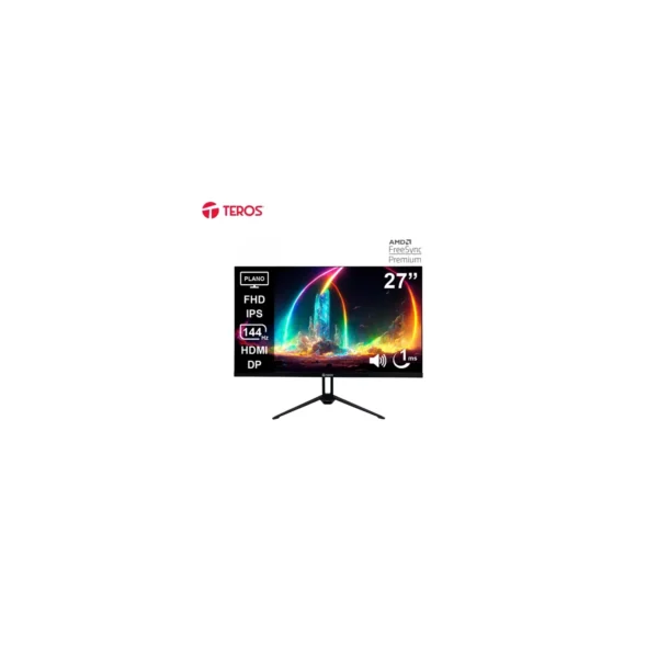 Monitor Teros TE-2714S Gaming 27" Plano IPS FHD (1920 x 1080) 144Hz 1ms Ficha USA