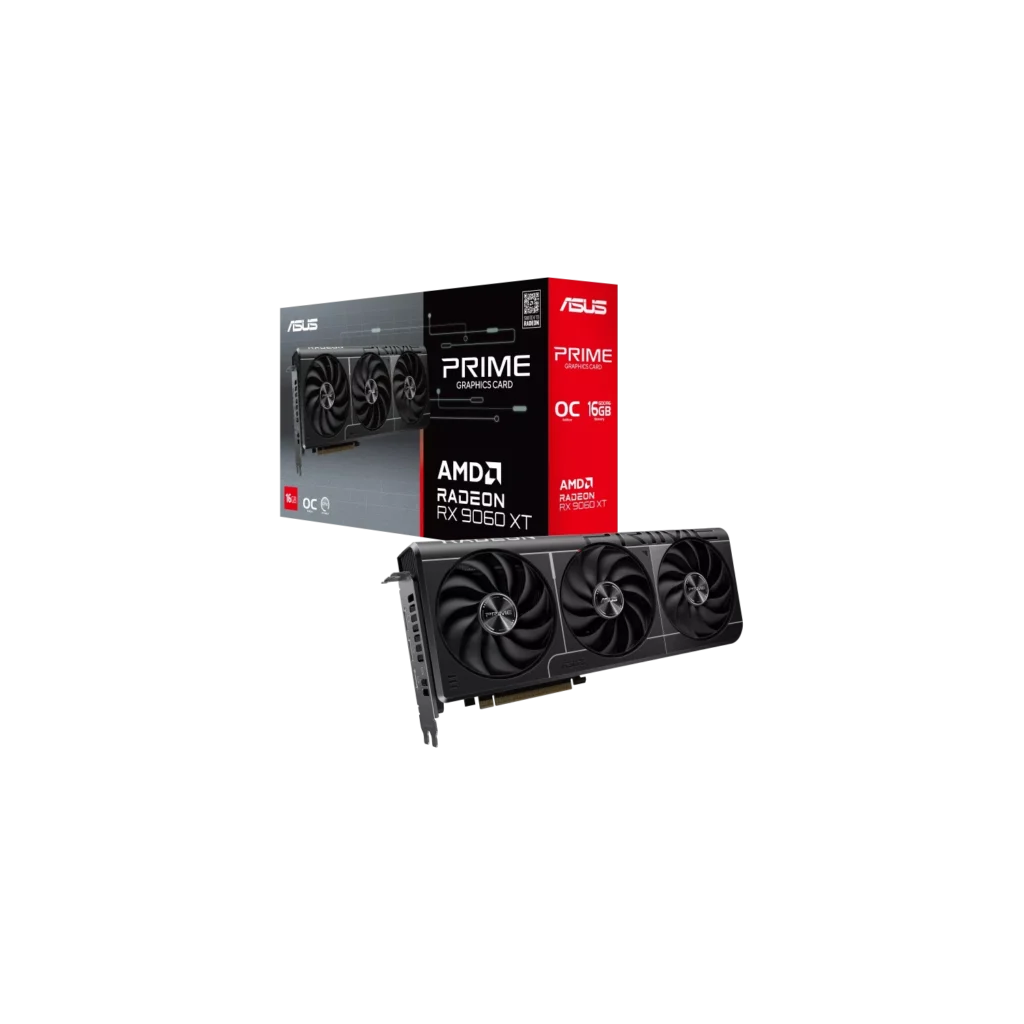 Placa de Video ASUS AMD Radeon PRIME-RX9060XT O16G GDDR6