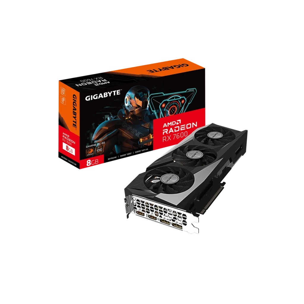 Placa de Video GIGABYTE AMD Radeon RX 7600 GAMING OC 8G