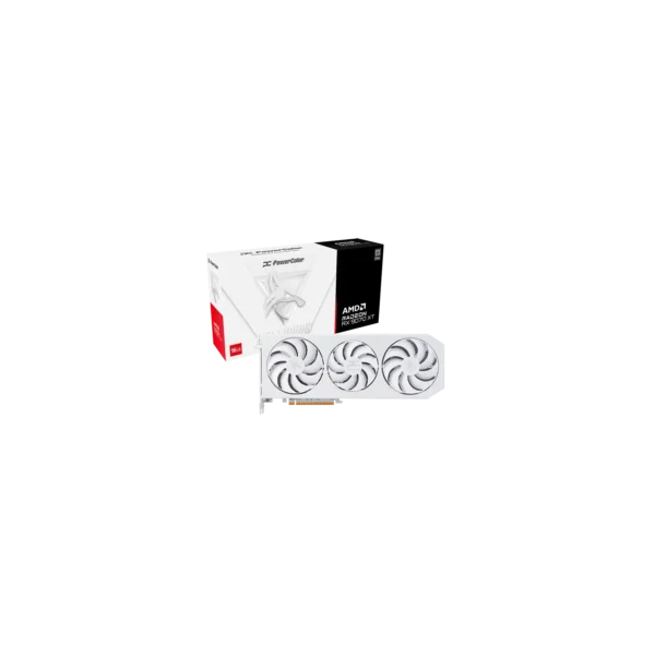 Placa Powercolor Hellhound Spectral White AMD Radeon RX 9070 XT 16GB GDDR6