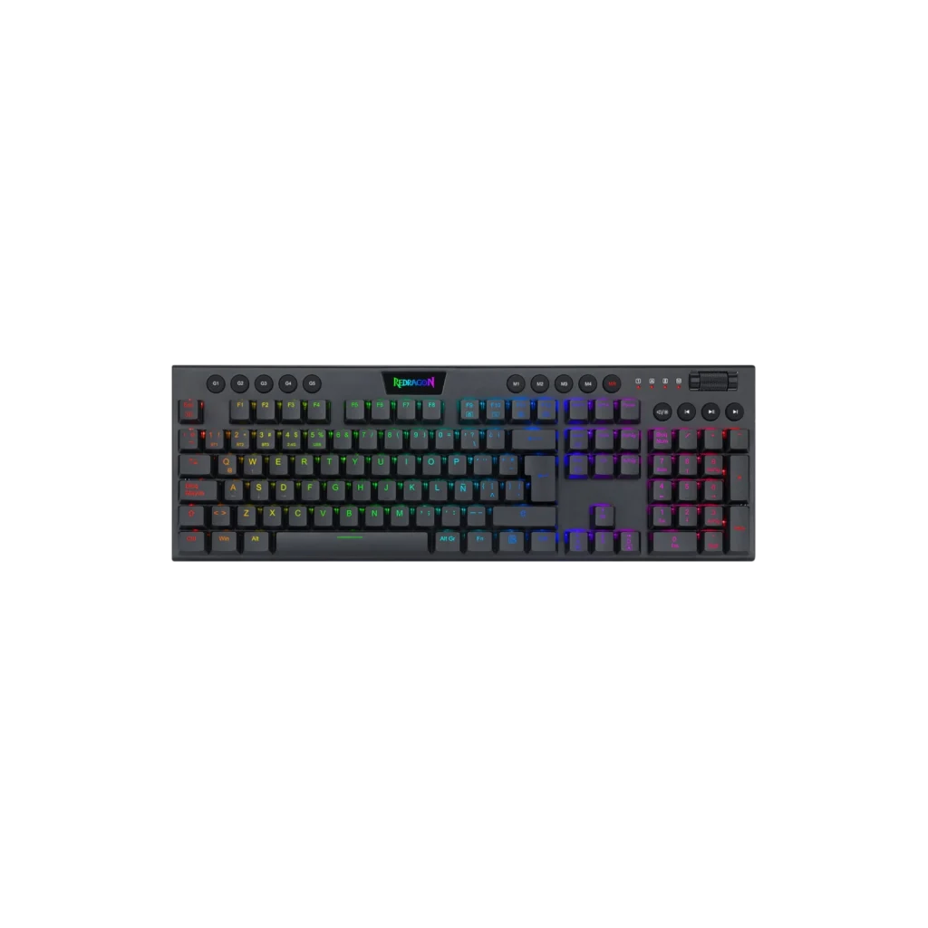 Teclado Redragon Horus RGB K619 Negro