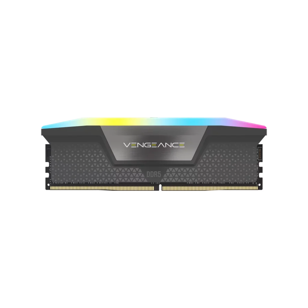 Memoria Ram UDIMM CORSAIR VENGEANCE 16GB DDR5 6000MHz CL36 1.35V (1 x 16GB) Negro RGB