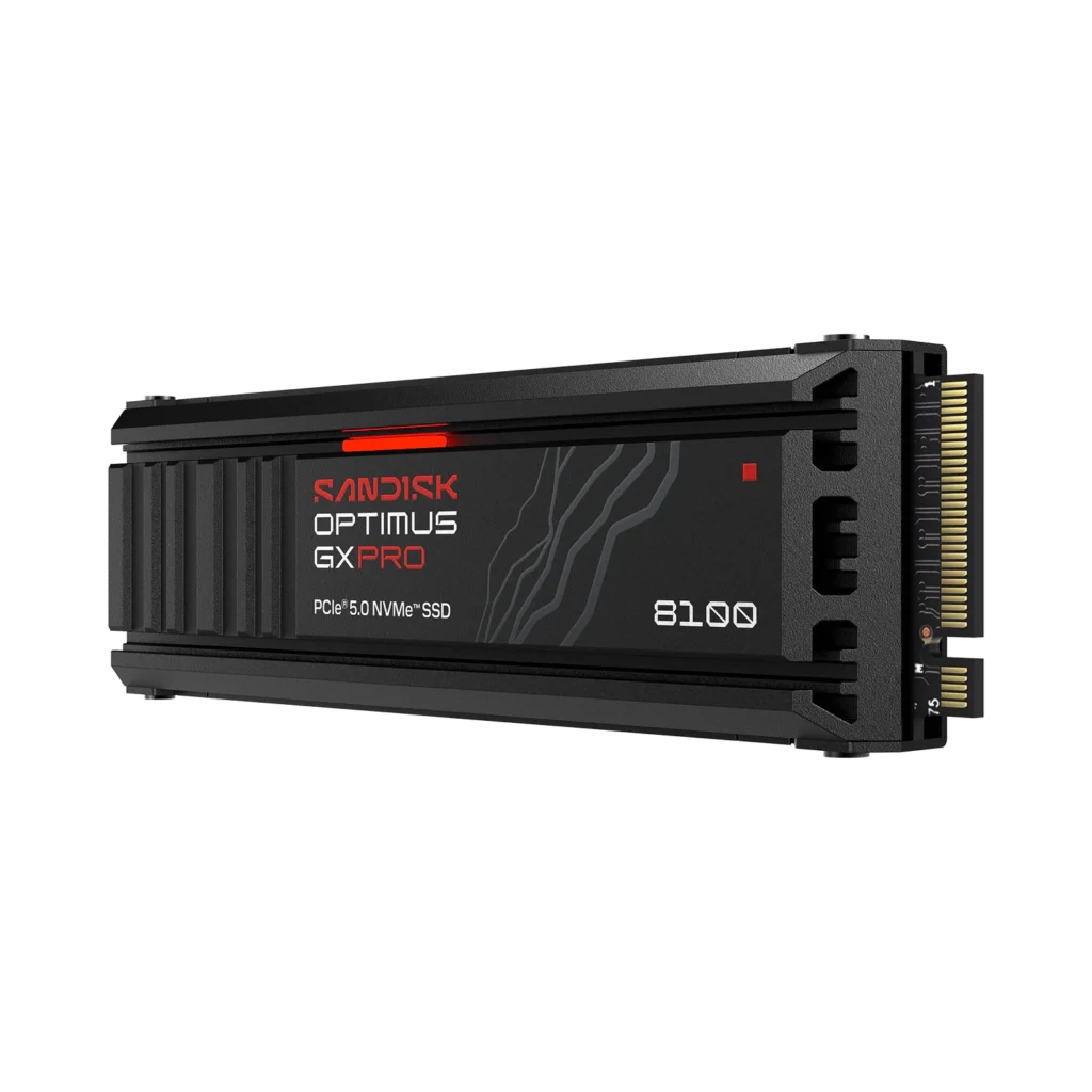 Disco Interno SSD Sandisk Optimus GX PRO 8100 1TB M.2 2280 NVMe PCIe 5.0 14900MB/s c/Disipador