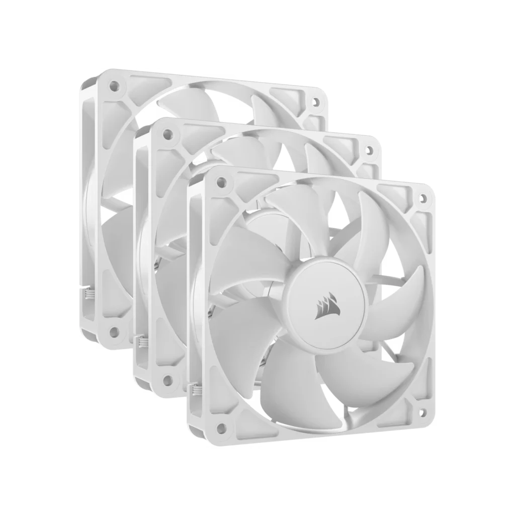 Kit de ventiladores CORSAIR PWM de 120 mm RS120 x3 blanco