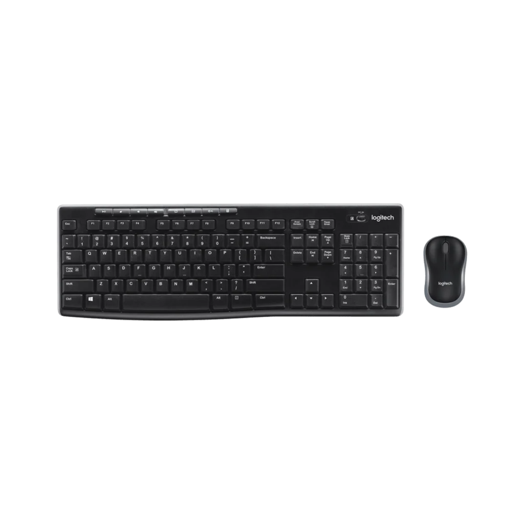 Combo Teclado y Mouse Inalámbrico Logitech MK270 Negro