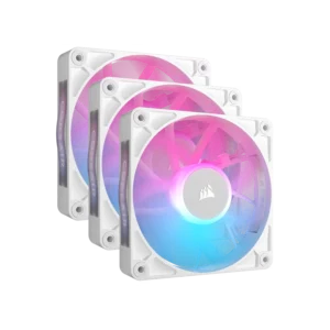 Kit de inicio de ventiladores CORSAIR iCUE LINK RX120 RGB 120 mm X3 blanco