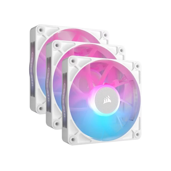 Kit de inicio de ventiladores CORSAIR iCUE LINK RX120 RGB 120 mm X3 blanco